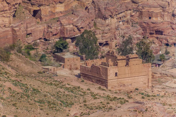 Qasr Bint Temple Dushares Ancient City Petra Jordan — ストック写真