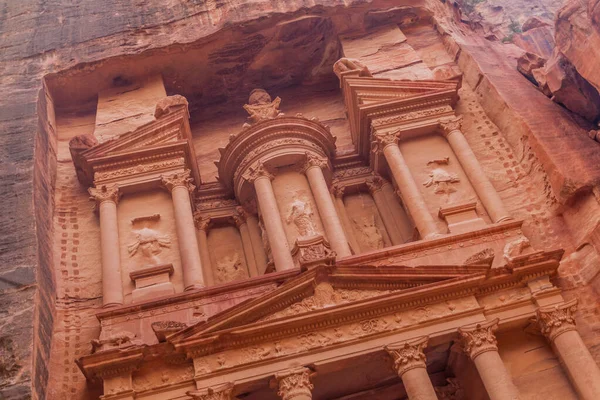 Khazneh Tempel Schatkist Oude Stad Petra Jordanië — Stockfoto
