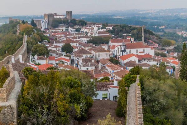 Vista Del Pueblo Obidos Portugal — Foto de Stock