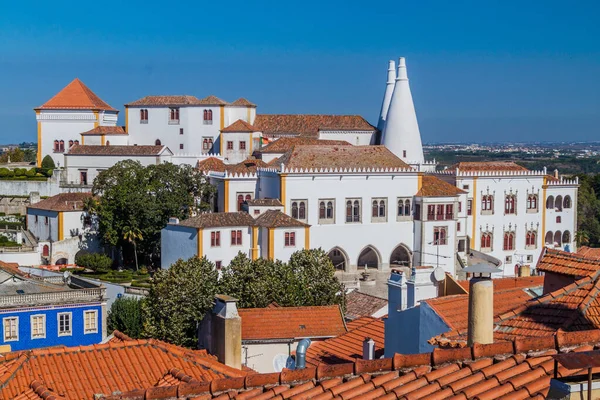 Pałac Narodowy Sintra Palacio Nacional Sintra Portugalii — Zdjęcie stockowe