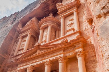 Antik Ürdün 'ün Petra kentindeki Hazine Tapınağı (Hazine)