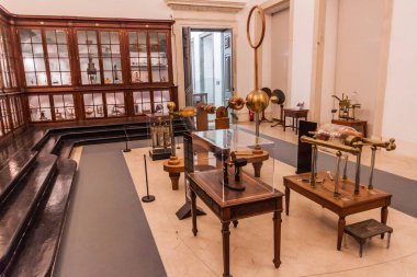 Coimbra, Portekiz - 13 Ekim 2017: Coimbra Üniversitesi Bilim Müzesi (Museu da Ciencia da Universidade de Coimbra), Portekiz.