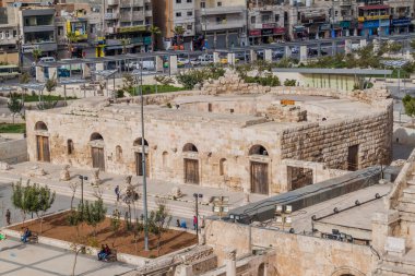 Amman, Jordan - 19 Mart 2017: Amman, Ürdün 'ün merkezinde Odeon Tiyatrosu