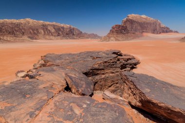 manzara, wadi rum çölün, jordan