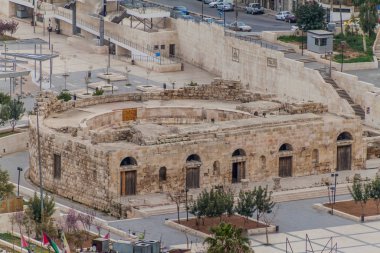 Amman, Ürdün 'ün merkezindeki Odeon Tiyatrosu