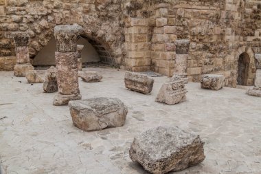 Nymphaeum kalıntıları, Ürdün, Amman 'daki Roma halk çeşmesi.