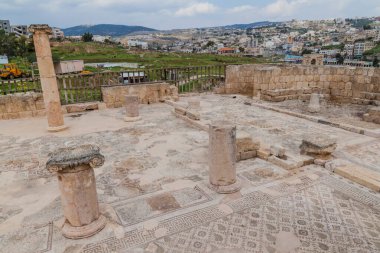 Jerash, Ürdün 'deki Piskopos Isaiah Kilisesi.