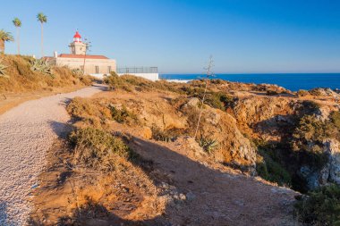 Portekiz, Lagos yakınlarındaki Ponta da Piedade 'deki deniz feneri.