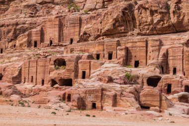 Antik kentte mezarlar Petra, Ürdün