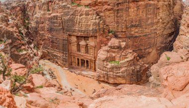 Antik Ürdün 'ün Petra kentindeki Hazine Tapınağı (Hazine)