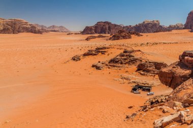 manzara, wadi rum çölün, jordan