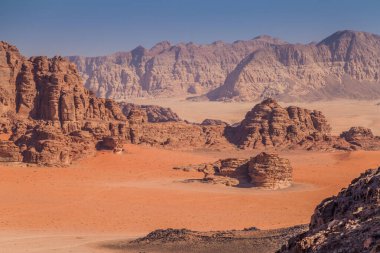 Vahşi Wadi Rum Çölü manzarası, Ürdün
