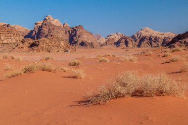 manzara, wadi rum çölün, jordan