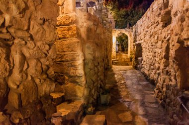 Dana Köyü, Ürdün 'de bir sokak manzarası