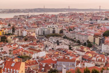 Miradouro da Graca 'dan Lizbon Panoraması, Portekiz