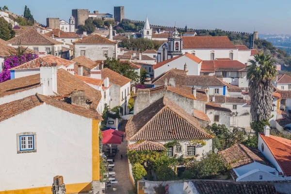 Vista Del Pueblo Obidos Portugal — Foto de Stock