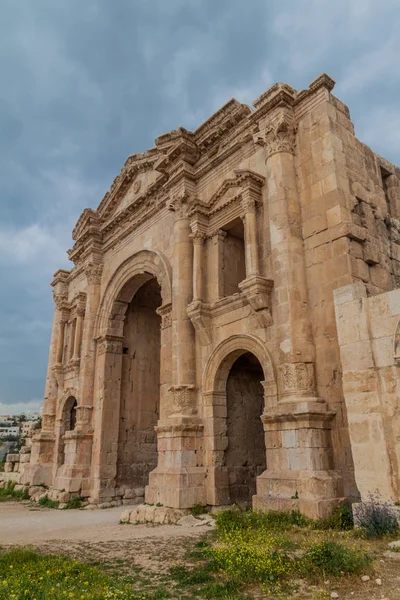 Arch Hadrian Jerash Jordan — Stock Photo, Image