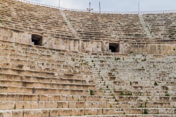 Ruïnes Van Het Zuidelijk Theater Jerash Jordanië — Stockfoto