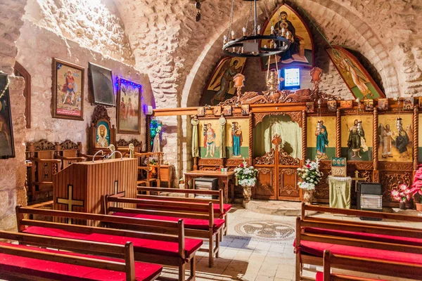 Salt Jordán Abril 2017 Interior Iglesia San Jorge Sal —  Fotos de Stock