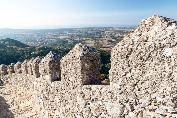 Wallen Van Het Kasteel Castelo Dos Mouros Sintra Portugal — Stockfoto