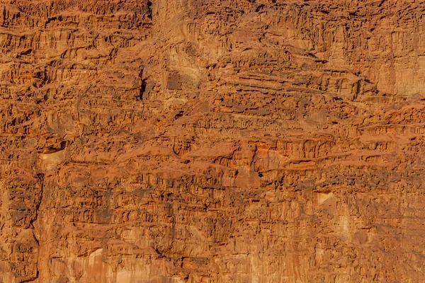 Rots Gezicht Wadi Rum Woestijn Jordanië — Stockfoto