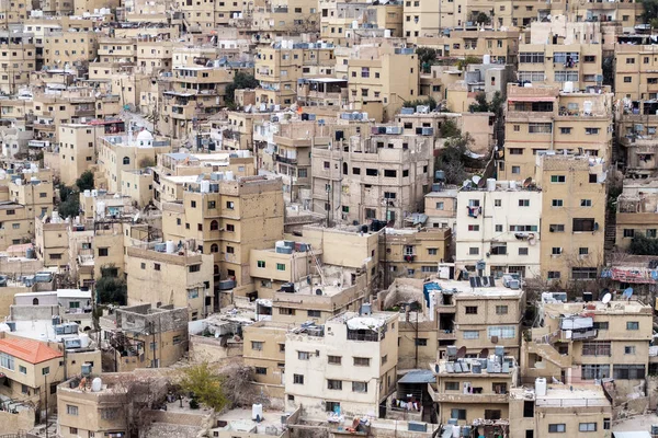 Maisons Sur Une Pente Raide Amman Jordanie — Photo