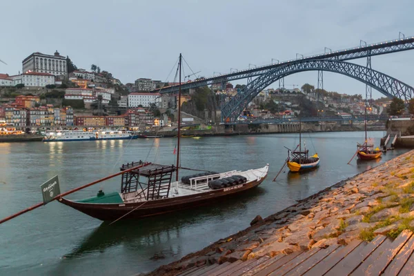 Porto Portugalia Października 2017 Most Dom Luis Przez Rzekę Douro — Zdjęcie stockowe