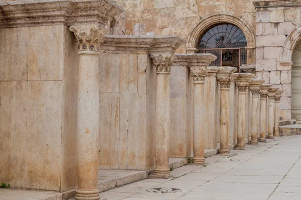 Columns Roman Theatre Amman Jordan — Stock Photo, Image