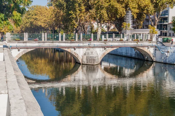 Puente Sobre Río Lis Leiria Portugal —  Fotos de Stock