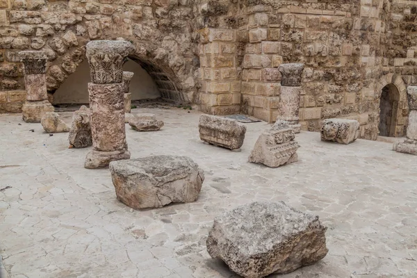 Ruïnes Van Nymphaeum Romeinse Openbare Fontein Amman Jordanië — Stockfoto