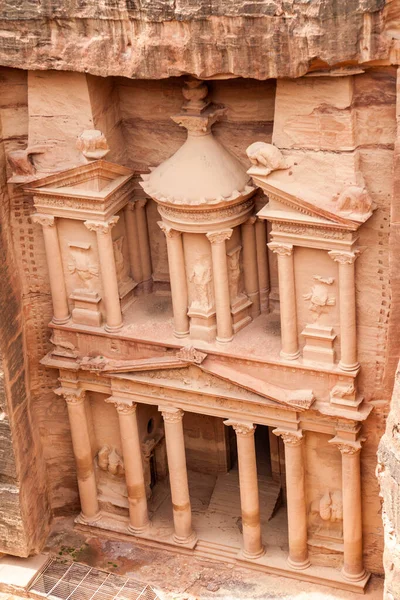 Khazneh Tempel Schatkist Oude Stad Petra Jordanië — Stockfoto