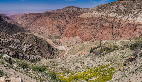Tiefe Wadi Dana Schlucht Biosphärenreservat Dana Jordan — Stockfoto
