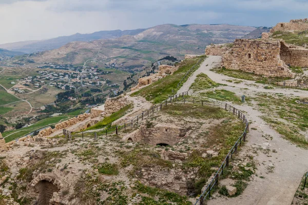 Руїни Замку Карак Йорданія — стокове фото