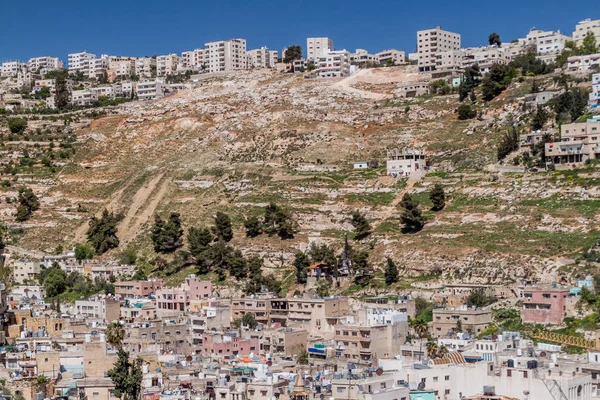 Casas Pendiente Salt Town Jordania — Foto de Stock