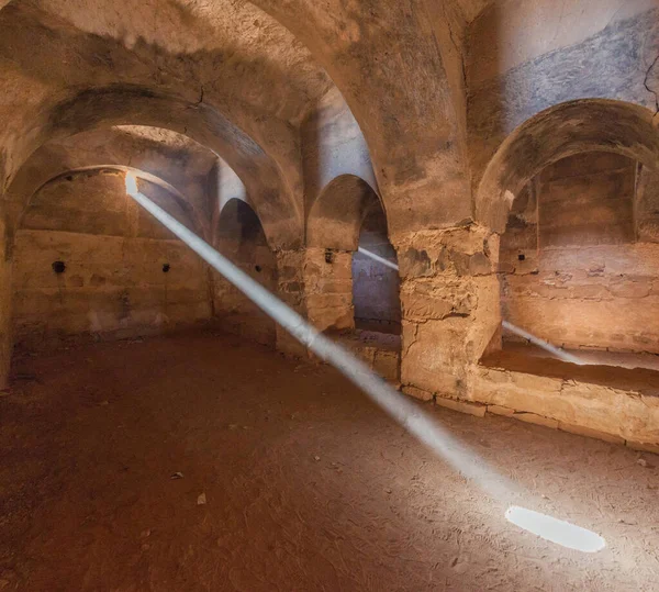 Light Beams Room Qasr Kharana Sometimes Harrana Kharanah Kharaneh Hraneh — Stock Photo, Image