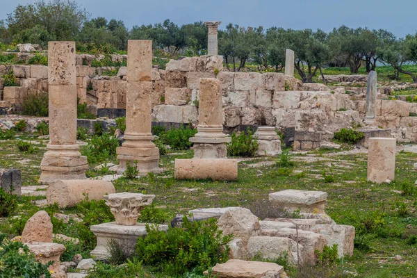 Αρχαία Ερείπια Του Umm Qais Ιορδανία — Φωτογραφία Αρχείου