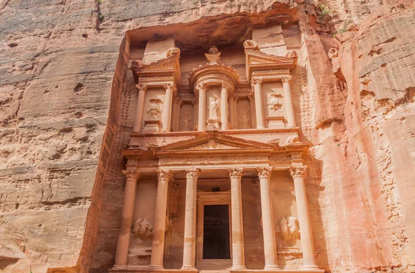 Antik Ürdün Petra Kentindeki Hazine Tapınağı Hazine — Stok fotoğraf