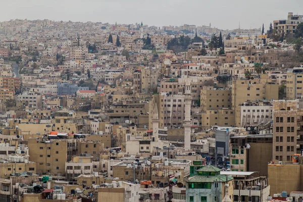 Skyline Del Centro Ammán Jordania —  Fotos de Stock