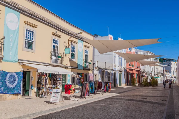 Faro Portugal Outubro 2017 Vista Uma Rua Centro Faro Portugal — Fotografia de Stock