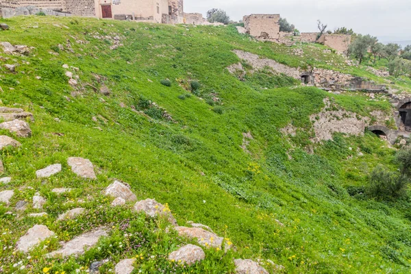 Rovine Del Teatro Nord Umm Qais Giordania — Foto Stock