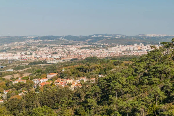 ポルトガルのアルゲライアオ マーティンス町の空中写真 — ストック写真