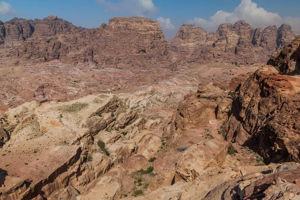 Paisagem Cidade Antiga Petra Jordânia — Fotografia de Stock