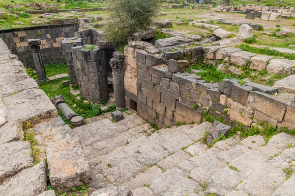 Αρχαία Ερείπια Του Umm Qais Ιορδανία — Φωτογραφία Αρχείου