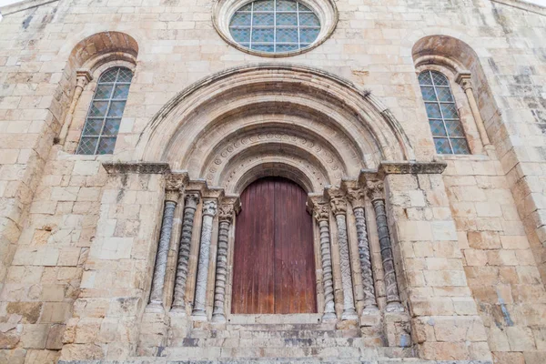 Portal Igreja Santiago Sao Tiago Church Coimbra Portugal — Stock Photo, Image