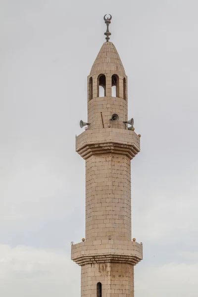 Minarett Einer Moschee Irbid Jordanisch — Stockfoto