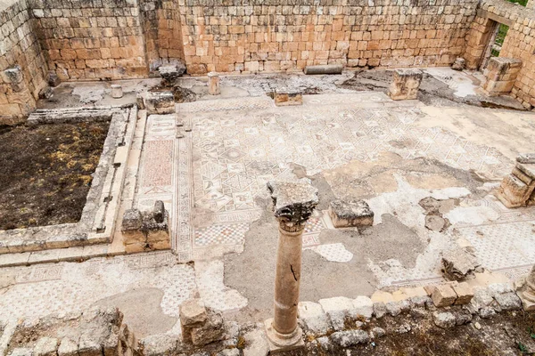 Église Des Saints Cosmas Damianus Ruines Ancienne Ville Jerash Jordanie — Photo