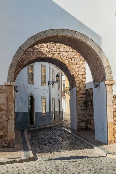 Calle Estrecha Casco Antiguo Cidade Velha Faro Portugal — Foto de Stock