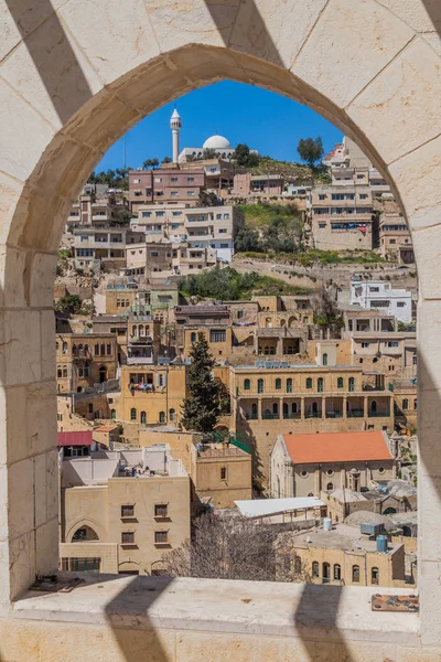 Utsikt Från Jada Utsiktsplats Salt Town Jordanien — Stockfoto