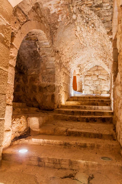 Ajloun Giordania Marzo 2017 Interno Del Castello Rabad Ajloun Giordania — Foto Stock