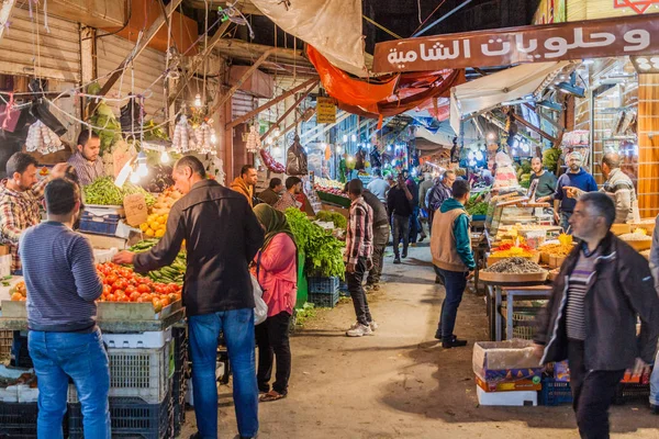 Ammán Jordánsko Dubna 2017 Trh Ovocem Zeleninou Ammánu Jordánsko — Stock fotografie